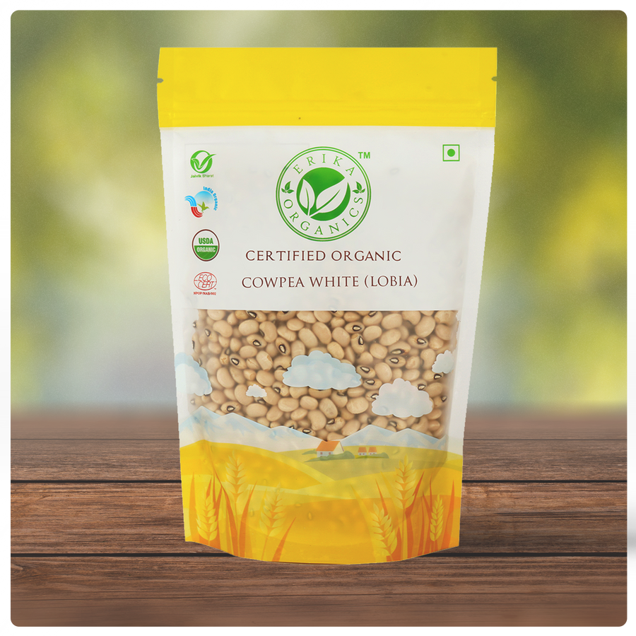 Organic Cowpea White Whole (Lobia)