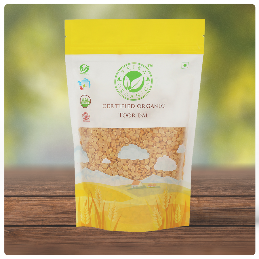 Organic Yellow Pigeon Peas (Toor Dal)